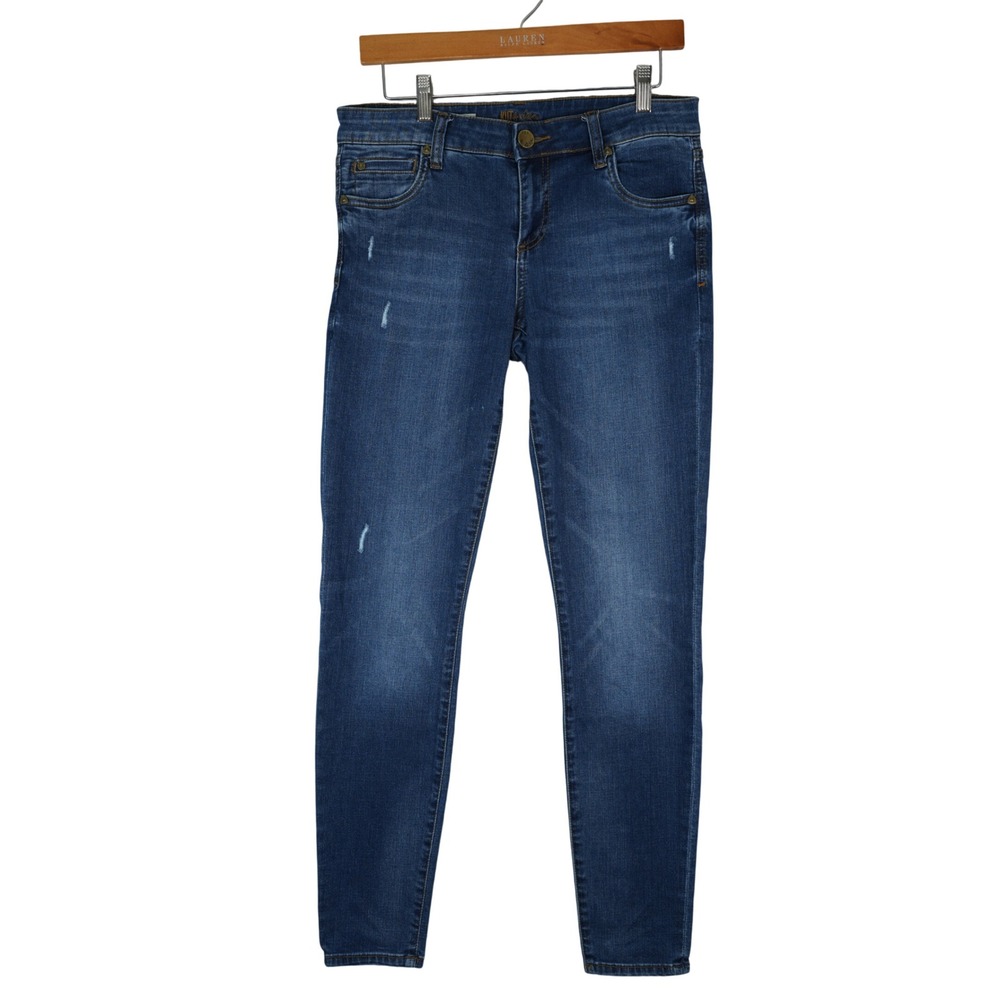 Kut From The Kloth Jeans Womens 6 (31x30) Toothpick Skinny Distressed Denim